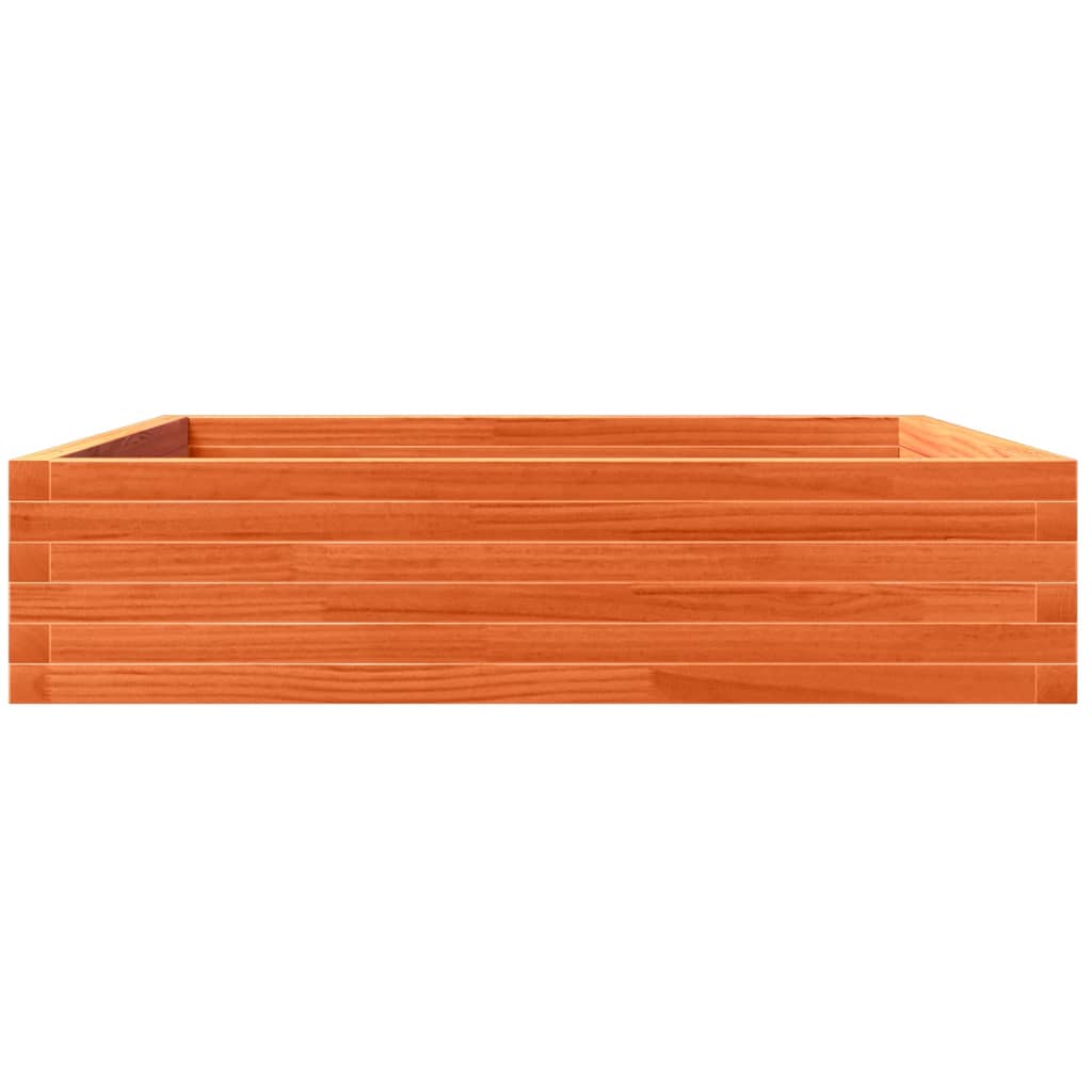 Pflanzkübel 100X100X23 Cm Massivholz Kiefer Wachsbraun