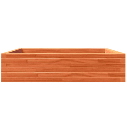 Pflanzkübel 100X100X23 Cm Massivholz Kiefer Wachsbraun