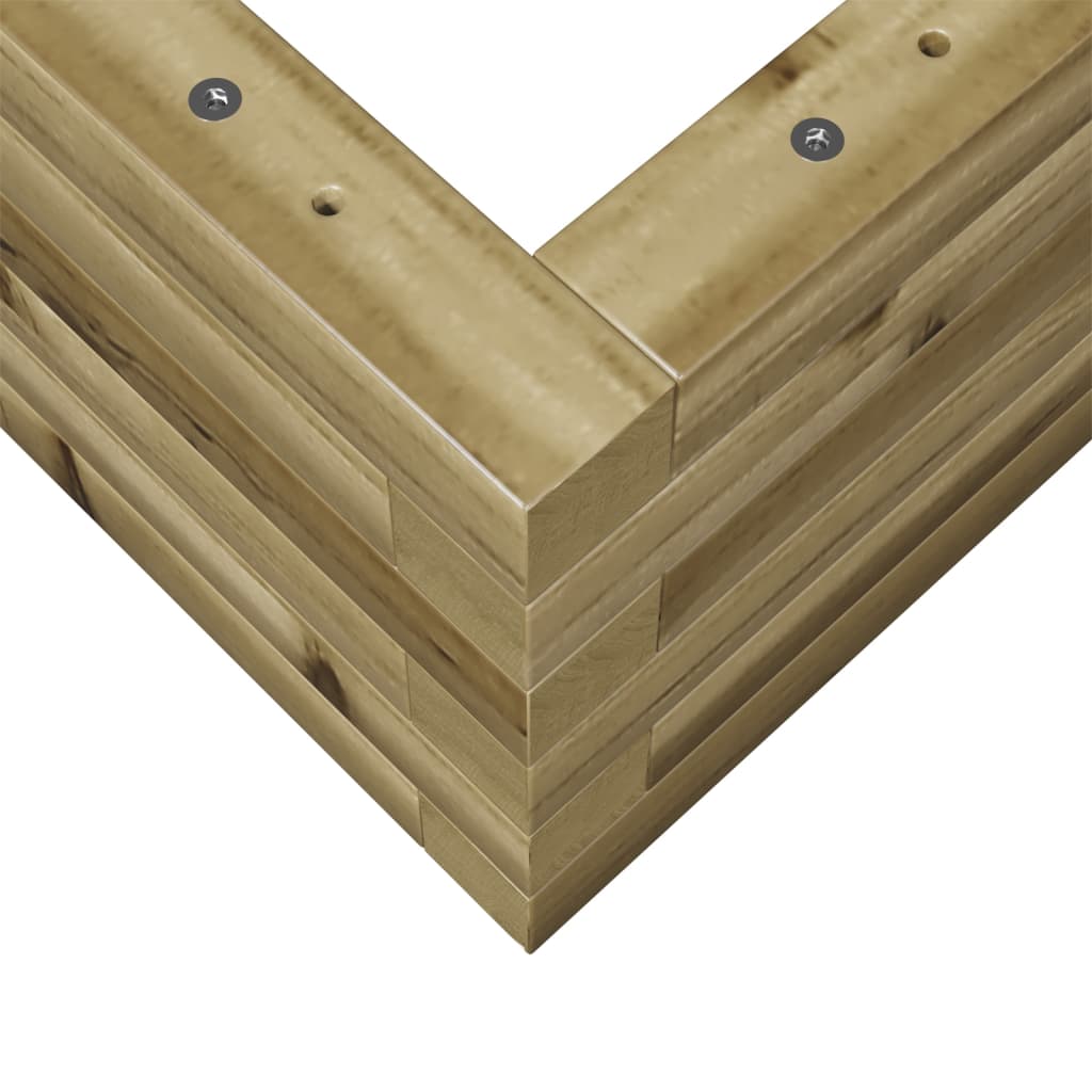 Pflanzkübel 90X40X23 Cm Kiefernholz Imprägniert Natürlich Imprägniert