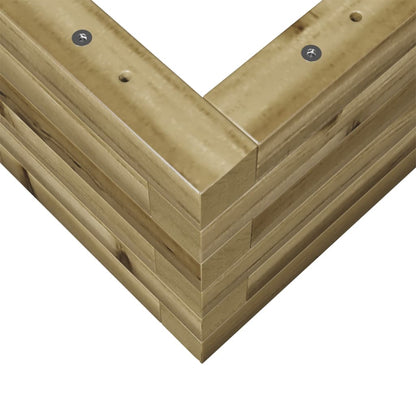 Pflanzkübel 90X40X23 Cm Kiefernholz Imprägniert Natürlich Imprägniert