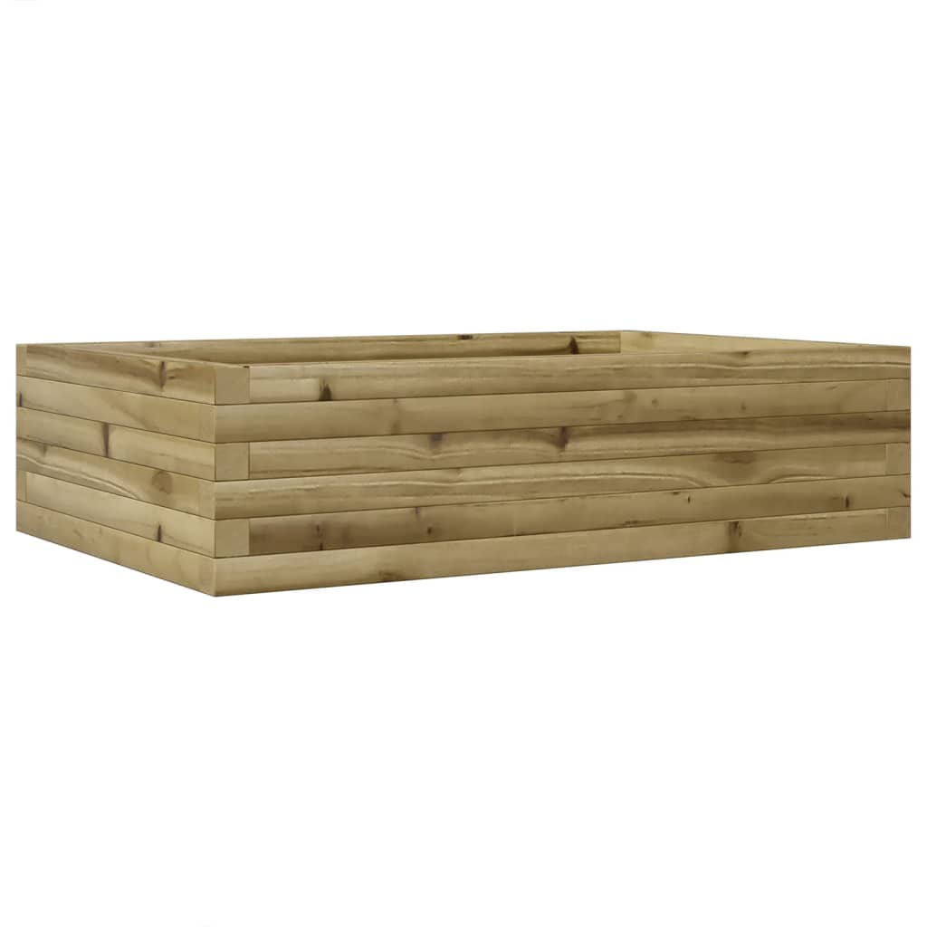 Pflanzkübel 90X60X23 Cm Kiefernholz Imprägniert Natürlich Imprägniert