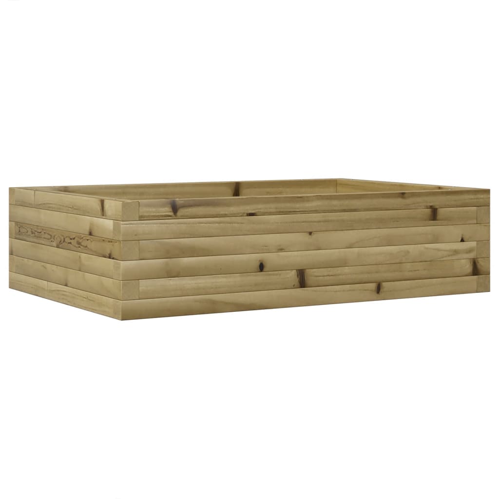 Pflanzkübel 90X60X23 Cm Kiefernholz Imprägniert Natürlich Imprägniert