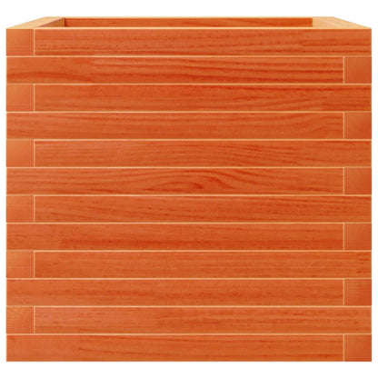 Pflanzkübel 50X50X45,5 Cm Massivholz Kiefer Wachsbraun