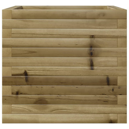 Pflanzkübel 50X50X45,5 Cm Kiefernholz Imprägniert Natürlich Imprägniert
