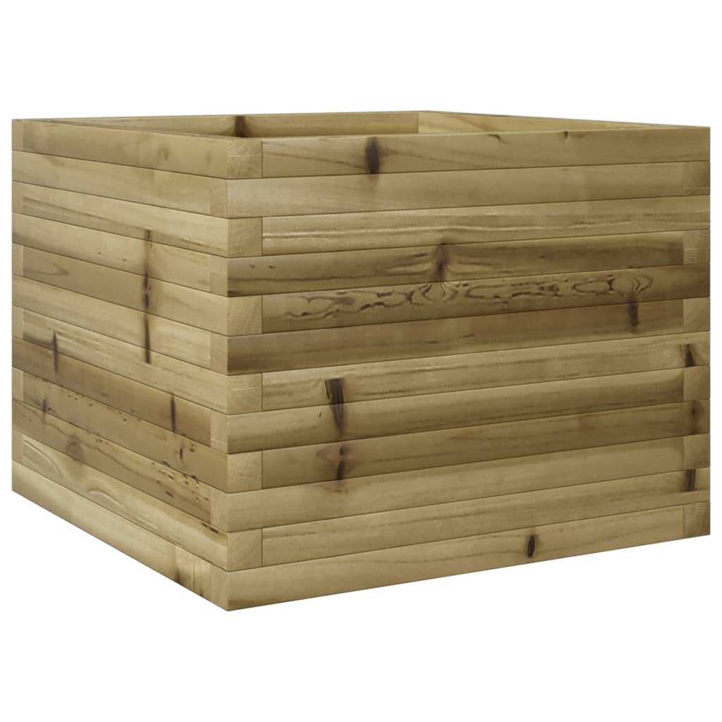 Pflanzkübel 60X60X45,5 Cm Kiefernholz Imprägniert Natürlich Imprägniert
