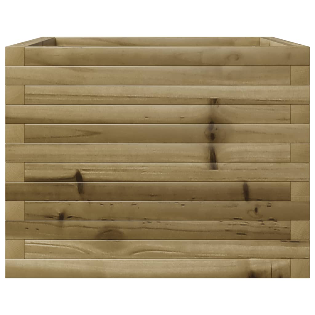 Pflanzkübel 60X60X45,5 Cm Kiefernholz Imprägniert Natürlich Imprägniert