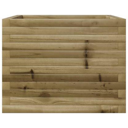 Pflanzkübel 60X60X45,5 Cm Kiefernholz Imprägniert Natürlich Imprägniert
