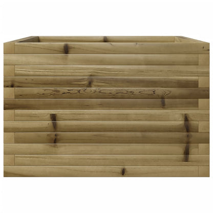 Pflanzkübel 70X70X45,5 Cm Kiefernholz Imprägniert Natürlich Imprägniert