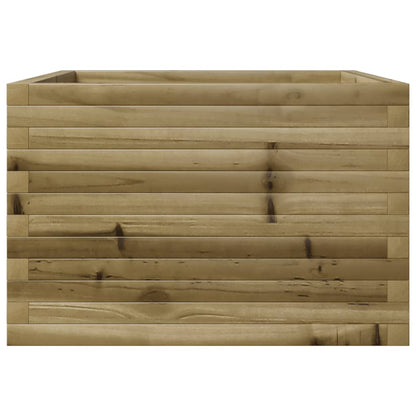 Pflanzkübel 70X70X45,5 Cm Kiefernholz Imprägniert Natürlich Imprägniert