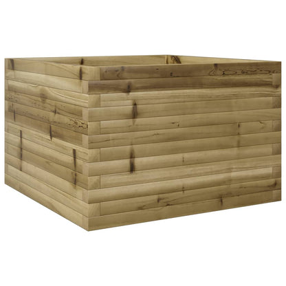 Pflanzkübel 70X70X45,5 Cm Kiefernholz Imprägniert Natürlich Imprägniert