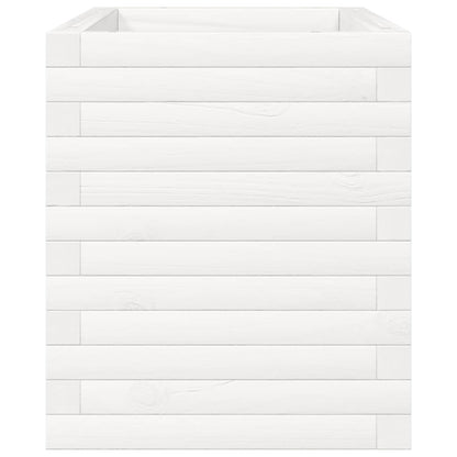 Pflanzkübel 70X40X45,5 Cm Massivholz Kiefer Weiß