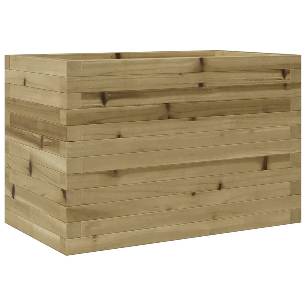 Pflanzkübel 70X40X45,5 Cm Kiefernholz Imprägniert Natürlich Imprägniert