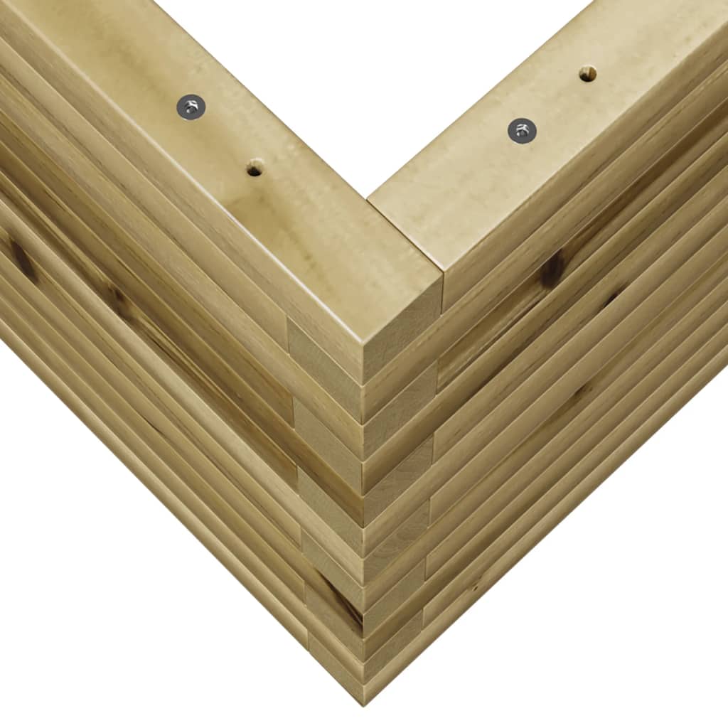 Pflanzkübel 70X40X45,5 Cm Kiefernholz Imprägniert Natürlich Imprägniert