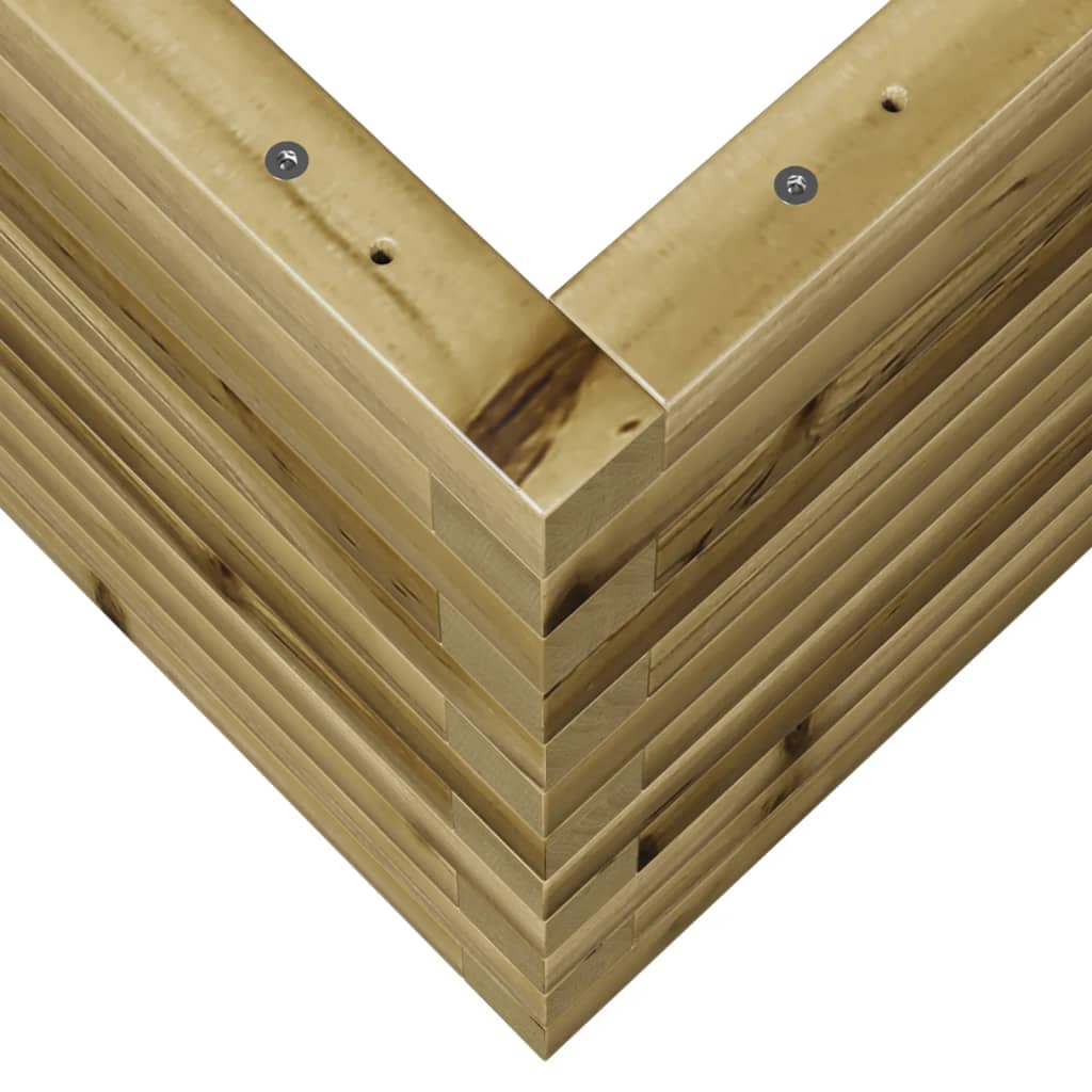 Pflanzkübel 90X40X45,5 Cm Kiefernholz Imprägniert Natürlich Imprägniert