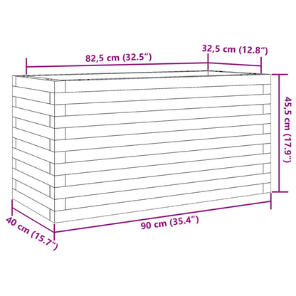 Pflanzkübel 90X40X45,5 Cm Kiefernholz Imprägniert Natürlich Imprägniert