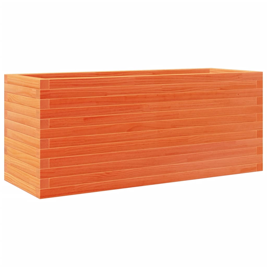 Pflanzkübel 110X40X45,5 Cm Massivholz Kiefer Wachsbraun