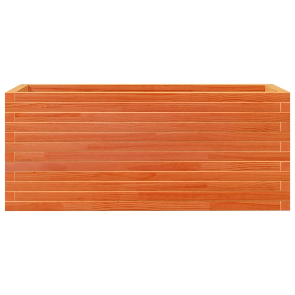 Pflanzkübel 110X40X45,5 Cm Massivholz Kiefer Wachsbraun