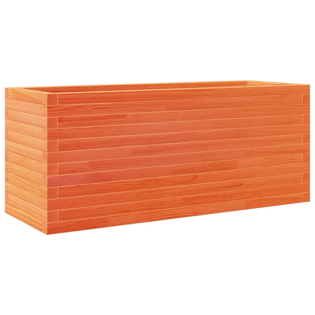 Pflanzkübel 110X40X45,5 Cm Massivholz Kiefer Wachsbraun