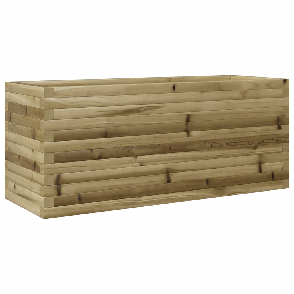 Pflanzkübel 110X40X45,5 Cm Kiefernholz Imprägniert Wachsbraun
