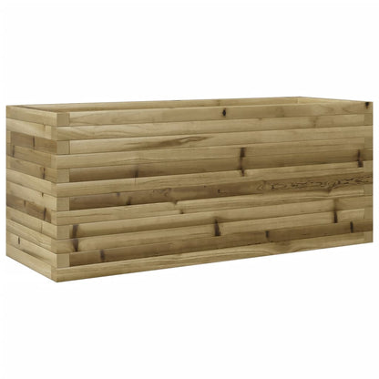 Pflanzkübel 110X40X45,5 Cm Kiefernholz Imprägniert Wachsbraun