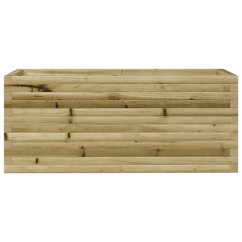 Pflanzkübel 110X40X45,5 Cm Kiefernholz Imprägniert Wachsbraun