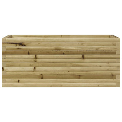 Pflanzkübel 110X40X45,5 Cm Kiefernholz Imprägniert Wachsbraun