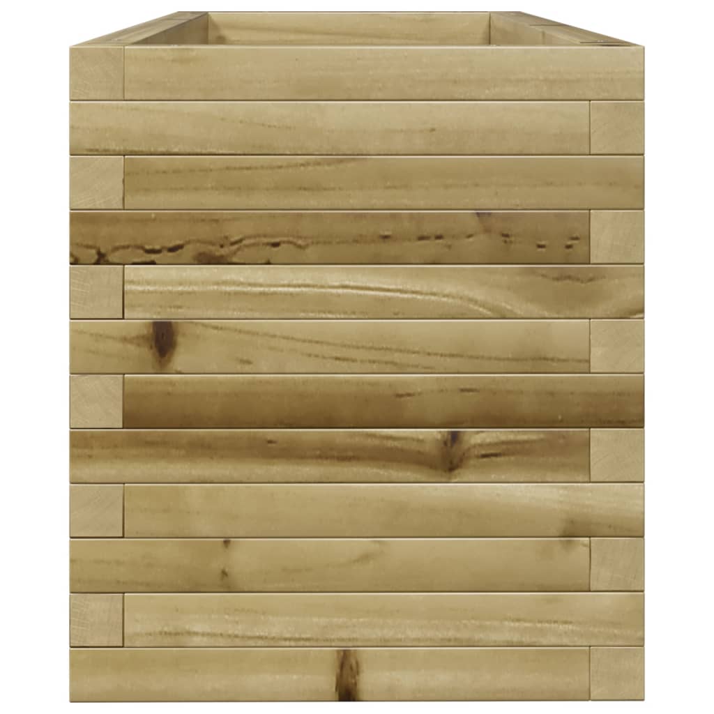 Pflanzkübel 110X40X45,5 Cm Kiefernholz Imprägniert Wachsbraun