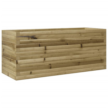 Pflanzkübel 110X40X45,5 Cm Kiefernholz Imprägniert Wachsbraun