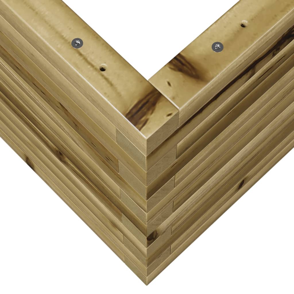 Pflanzkübel 110X40X45,5 Cm Kiefernholz Imprägniert Wachsbraun
