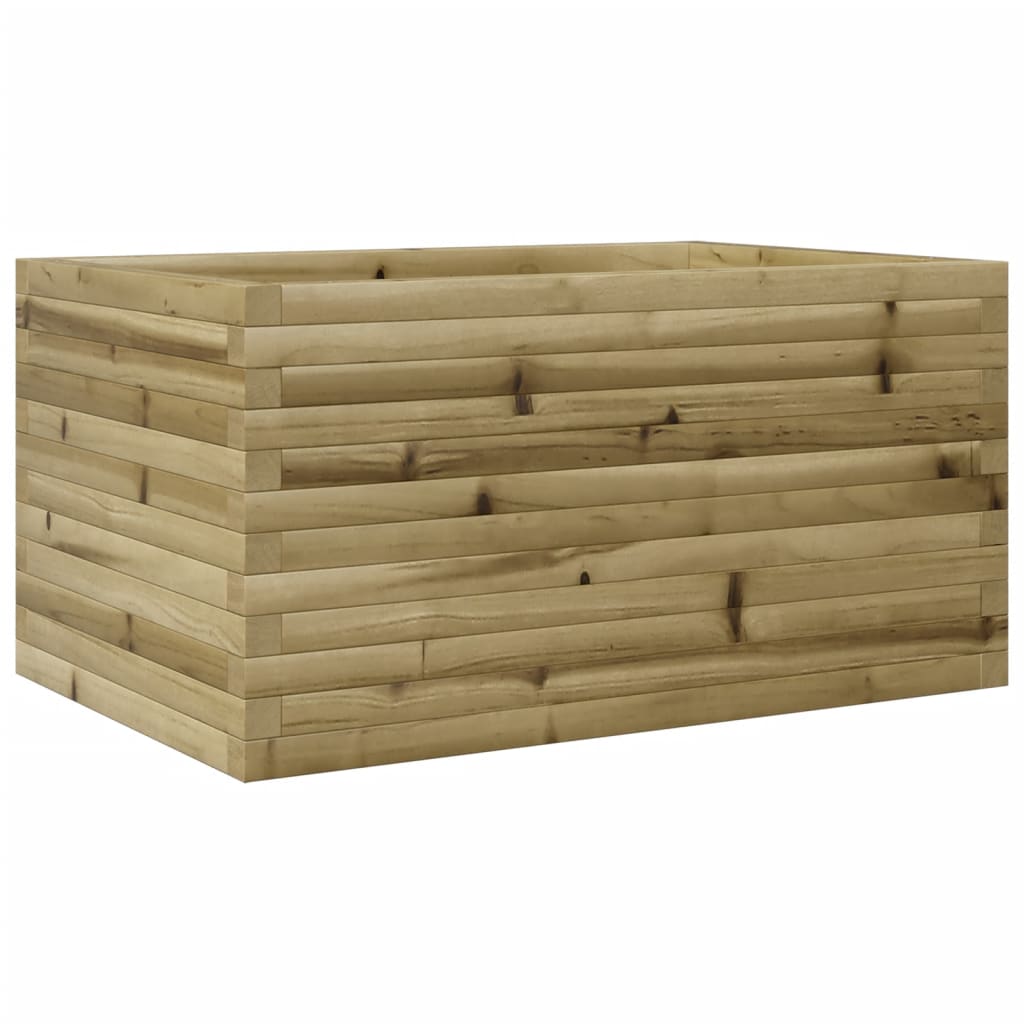 Pflanzkübel 90X60X45,5 Cm Kiefernholz Imprägniert Natürlich Imprägniert
