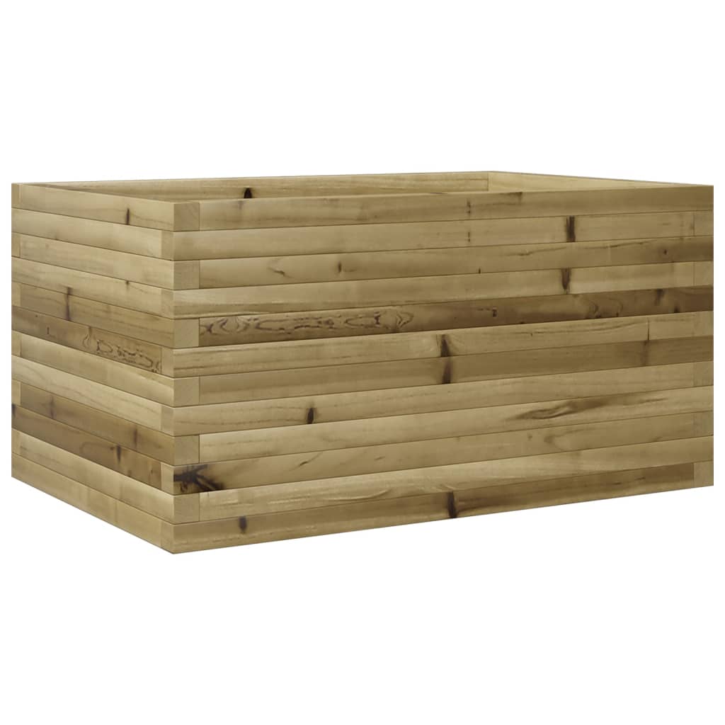 Pflanzkübel 90X60X45,5 Cm Kiefernholz Imprägniert Natürlich Imprägniert