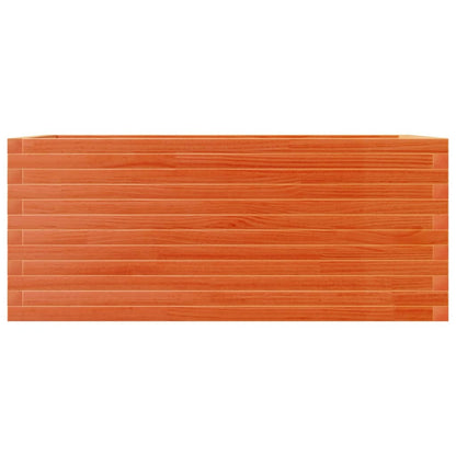Pflanzkübel 110X60X45,5 Cm Massivholz Kiefer Wachsbraun