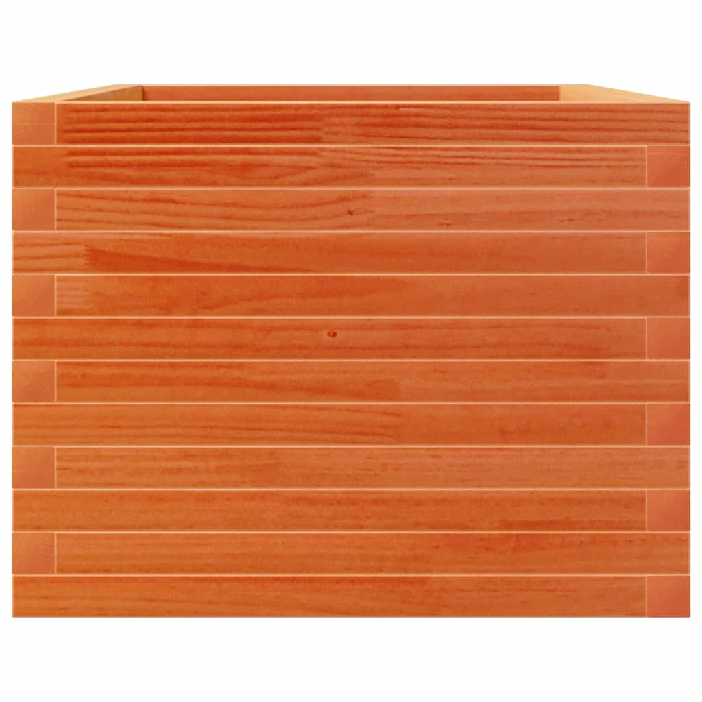 Pflanzkübel 110X60X45,5 Cm Massivholz Kiefer Wachsbraun