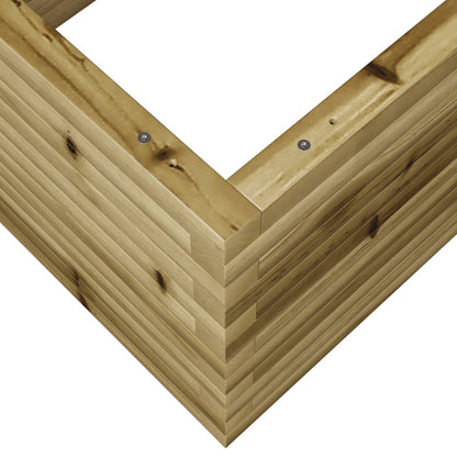 Pflanzkübel 110X60X45,5 Cm Kiefernholz Imprägniert Natürliches Douglasie