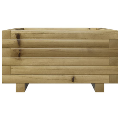 Pflanzkübel 50X50X26,5 Cm Kiefernholz Imprägniert Natürlich Imprägniert