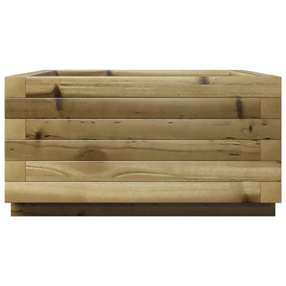 Pflanzkübel 50X50X26,5 Cm Kiefernholz Imprägniert Natürlich Imprägniert
