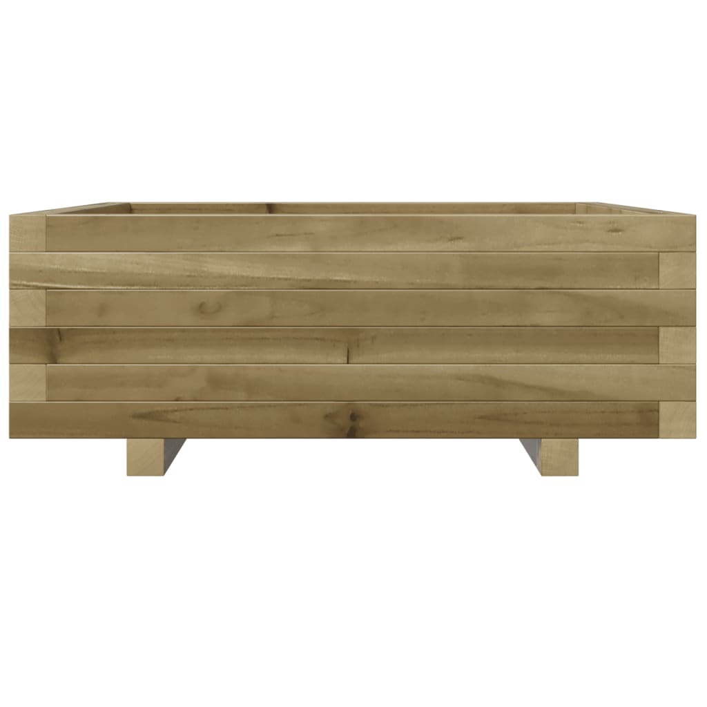 Pflanzkübel 70X70X26,5 Cm Kiefernholz Imprägniert Natürliches Douglasie