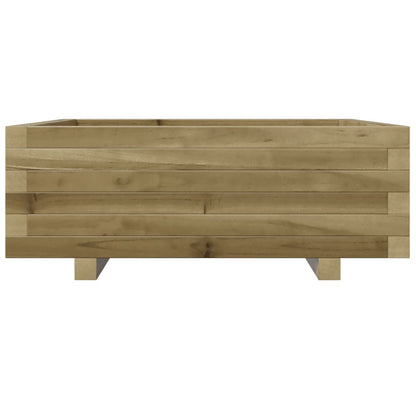 Pflanzkübel 70X70X26,5 Cm Kiefernholz Imprägniert Natürliches Douglasie