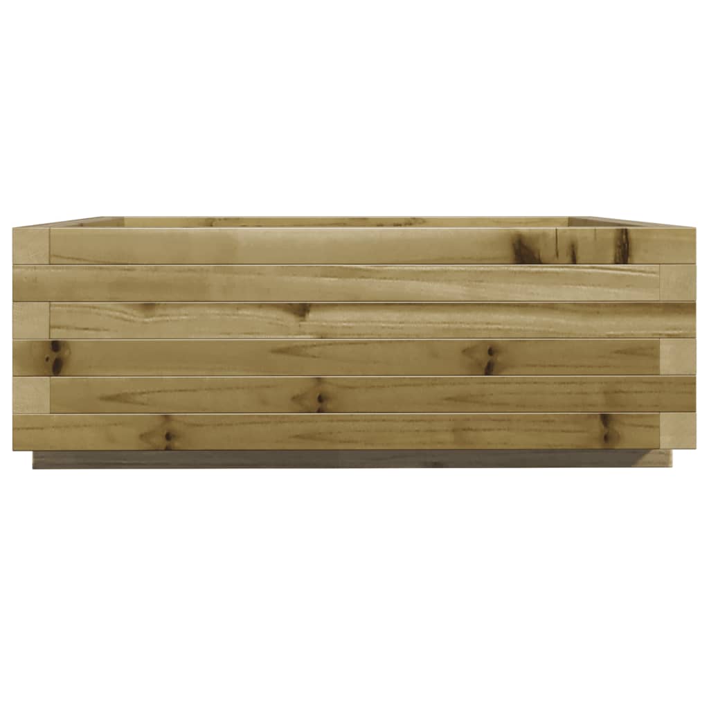 Pflanzkübel 70X70X26,5 Cm Kiefernholz Imprägniert Natürliches Douglasie