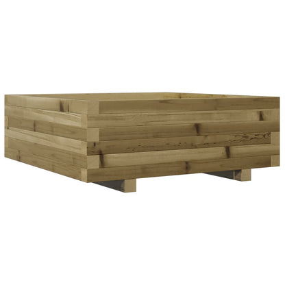 Pflanzkübel 70X70X26,5 Cm Kiefernholz Imprägniert Natürliches Douglasie