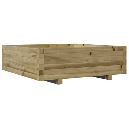 Pflanzkübel 80X80X26,5 Cm Kiefernholz Imprägniert Natürlich Imprägniert