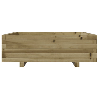 Pflanzkübel 80X80X26,5 Cm Kiefernholz Imprägniert Natürlich Imprägniert