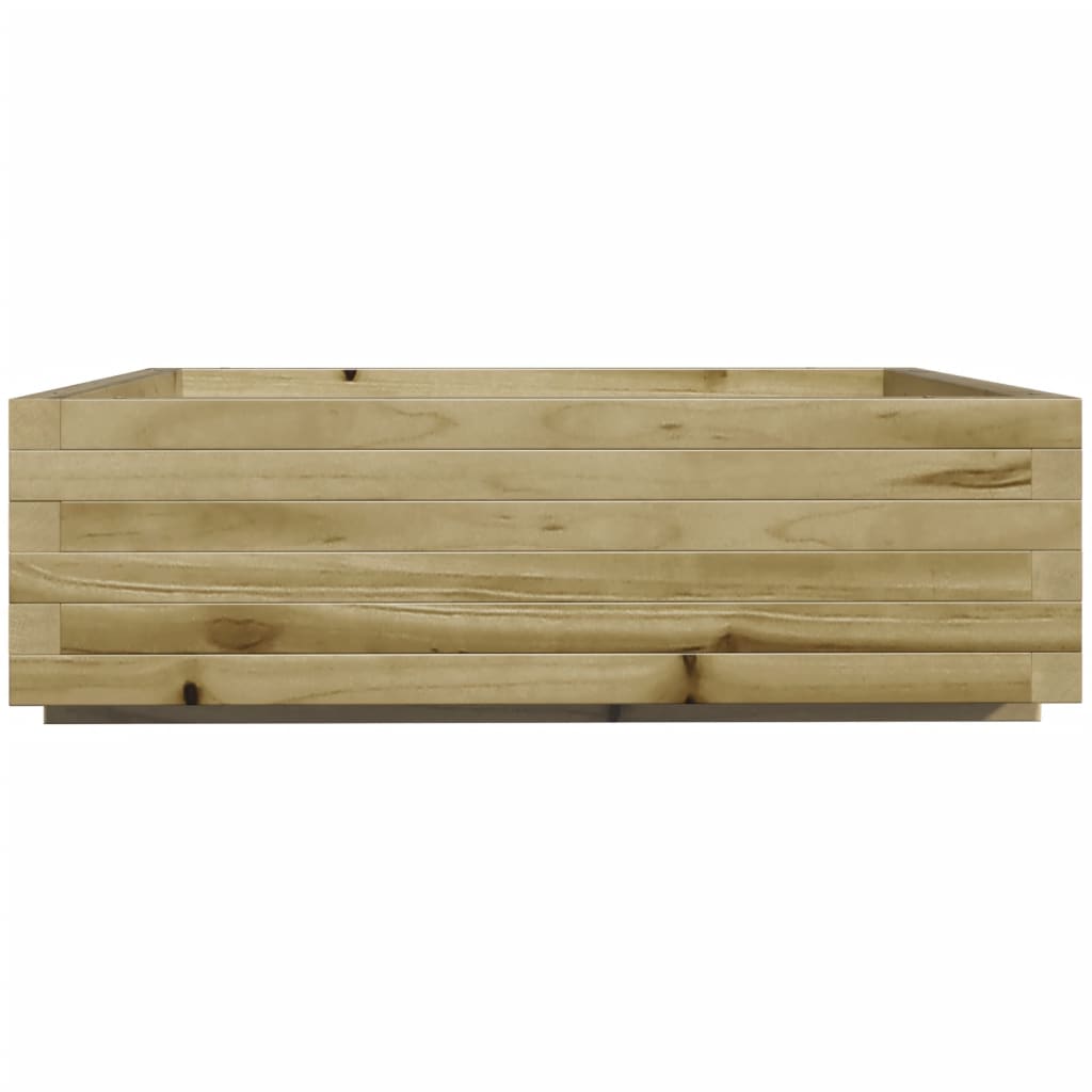 Pflanzkübel 80X80X26,5 Cm Kiefernholz Imprägniert Natürlich Imprägniert
