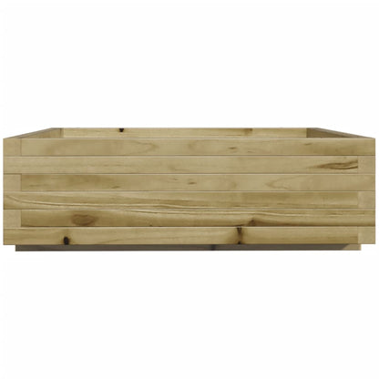 Pflanzkübel 80X80X26,5 Cm Kiefernholz Imprägniert Natürlich Imprägniert