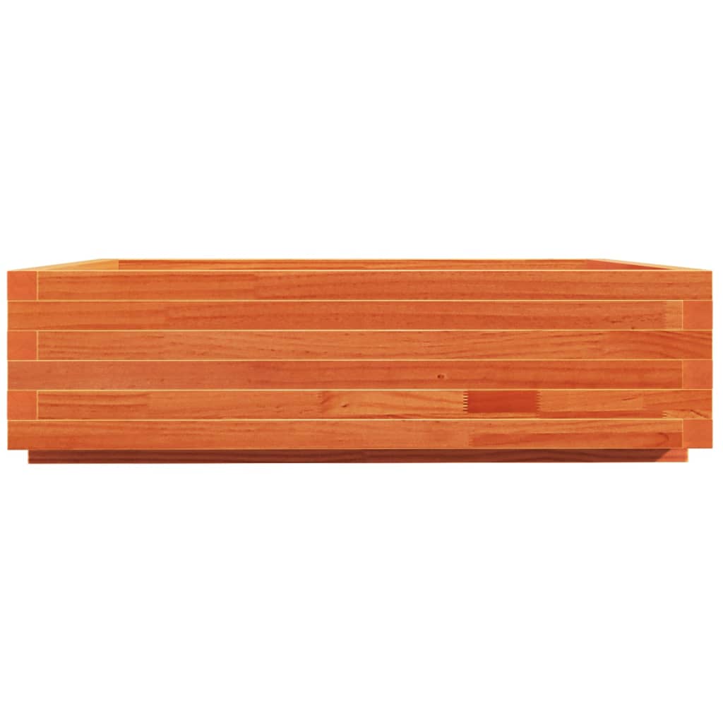 Pflanzkübel Wachsbraun 90X90X26,5 Cm Massivholz Kiefer