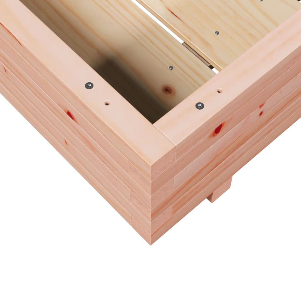 Pflanzkübel 90X90X26,5 Cm Massivholz Douglasie Wachsbraun