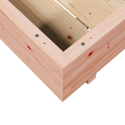 Pflanzkübel 90X90X26,5 Cm Massivholz Douglasie Wachsbraun