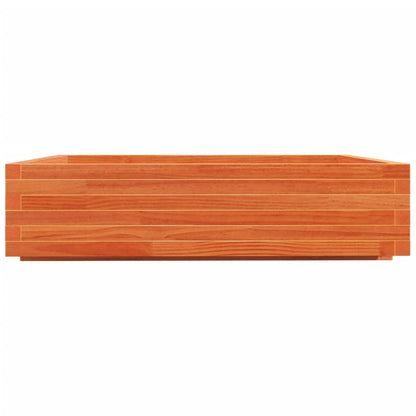 Pflanzkübel Wachsbraun 100X100X26,5 Cm Massivholz Kiefer Natürliches Douglasie