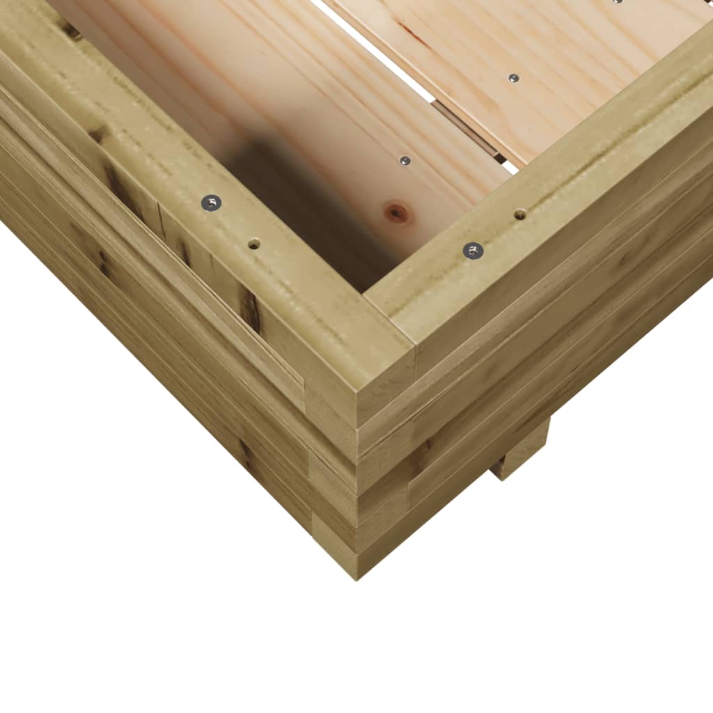 Pflanzkübel 100X100X26,5 Cm Kiefernholz Imprägniert