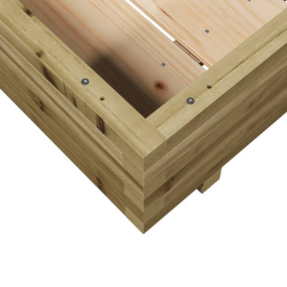 Pflanzkübel 100X100X26,5 Cm Kiefernholz Imprägniert